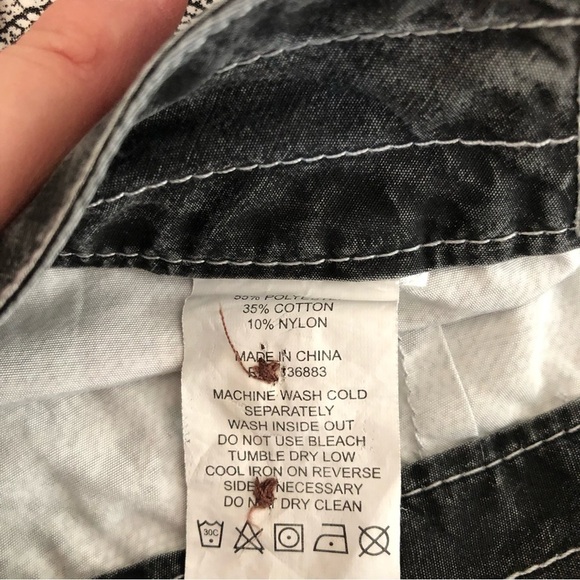 3RD& ARMY Gray White Board Shorts Swim Trunks Men Size 38 - Picture 5 of 9